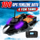 (YAKINDA)SAZAN YEMLEME (TEKNE VE BOTU) GPS 100 KONUMLU OTO PİLOT EVE DÜNÜŞ SABİT HIZ 4 HAZNELİ DİJİTAL KUMANDA 18000MAH PİL ÇANTA VE ARABA ŞARZI HEDİYE