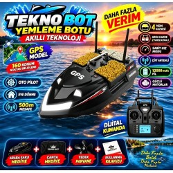(YAKINDA)Flytec V802pro GPS 160 KONUM OTO PİLOT EVE DÖNÜŞ SABİT HIZ 4 HAZNELİ ARKA HAZNE ATMALI ÇANTA ARABA ŞARZI HEDİYE