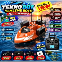 (YAKINDA) Flytec V802pro GPS 160 KONUM OTO PİLOT EVE DÖNÜŞ SABİT HIZ 4 HAZNELİ ARKA HAZNE ATMALI ÇANTA ARABA ŞARZI HEDİYE