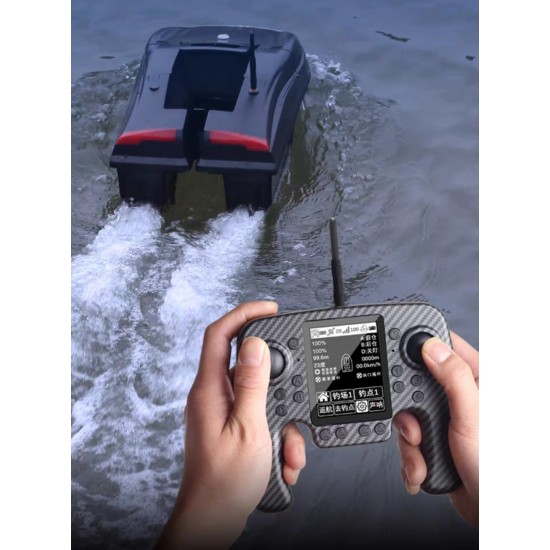 (YAKINDA)(TÜRKÇE) DİL SONARLI GPS 4 BÖLÜM 4OKONUM 3 VİTESLİ OTO PİLOT EVE DONUS BALIK GÖSTERİR 2 PİLLE ÇANTALI