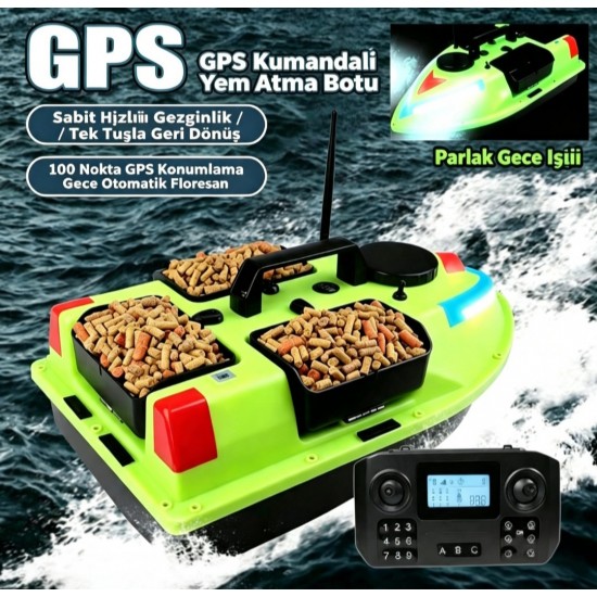 GPS 99 KONUMLU OTO PİLOT EVE DÖNÜŞ 3 HAZNELİ ARKA HAZNE ATMALI ARAÇ ŞARZI ÇANTA HADİYELİ TÜRKİYEDE BİR İLK BU MODEL