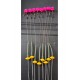12 (ÇİFT MISIR PEMBE)(RİG VE BOLİ) 12 TAKIM YÜZEN MODEL