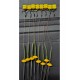 12 (ÇİFT MISIR SARI)(RİG VE BOLİ) YÜZEN MODEL 12 ADET İNNELER 2 VE 3 NO SAZAN İNNESİ KAMBUL DEYİLDİR