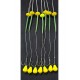 12 (SARI DAMLA)RİG VE BOLİ YÜZEN MODEL 12 TAKIM 2.3 NO İNNE SAZAN İNNESİ BÜYÜK BOY