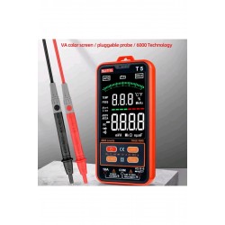 Dijital Multimetre Akll Mini Otomotiv Test Cihazi True RMS NCV AC DC Gerilim T5 NJTY