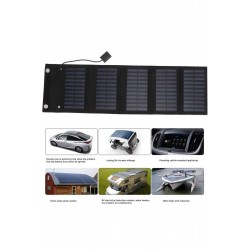 Güneş Panelli( 15w) Usb Katlanabilir Güneş Enerjisi Şarj Cihazı