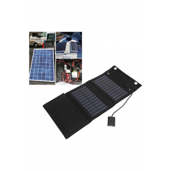 Güneş Panelli( 15w) Usb Katlanabilir Güneş Enerjisi Şarj Cihazı